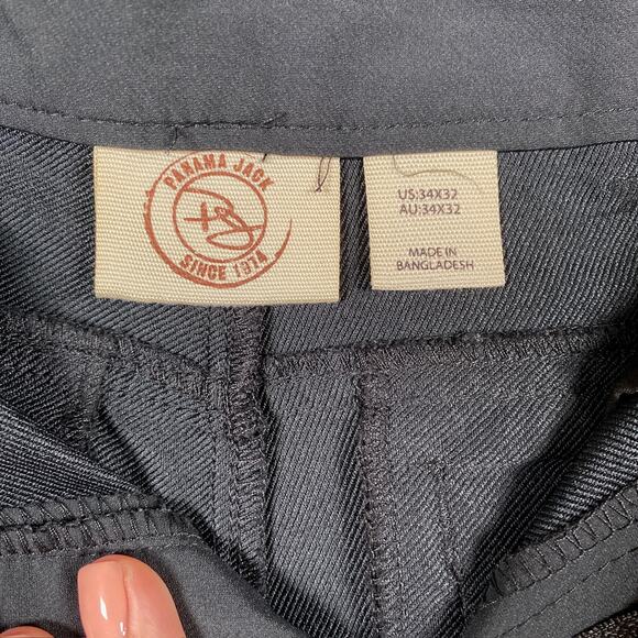 Panama Jack Men Pants Black Commuter Travel Live In Comfort Stretch 34x32 - Picture 4 of 11